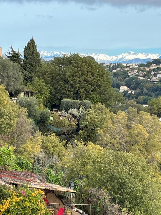 Bed & Breakfast Les Hauts De Cagnes Vue Mer Et Montagne Apartment Екстериор снимка