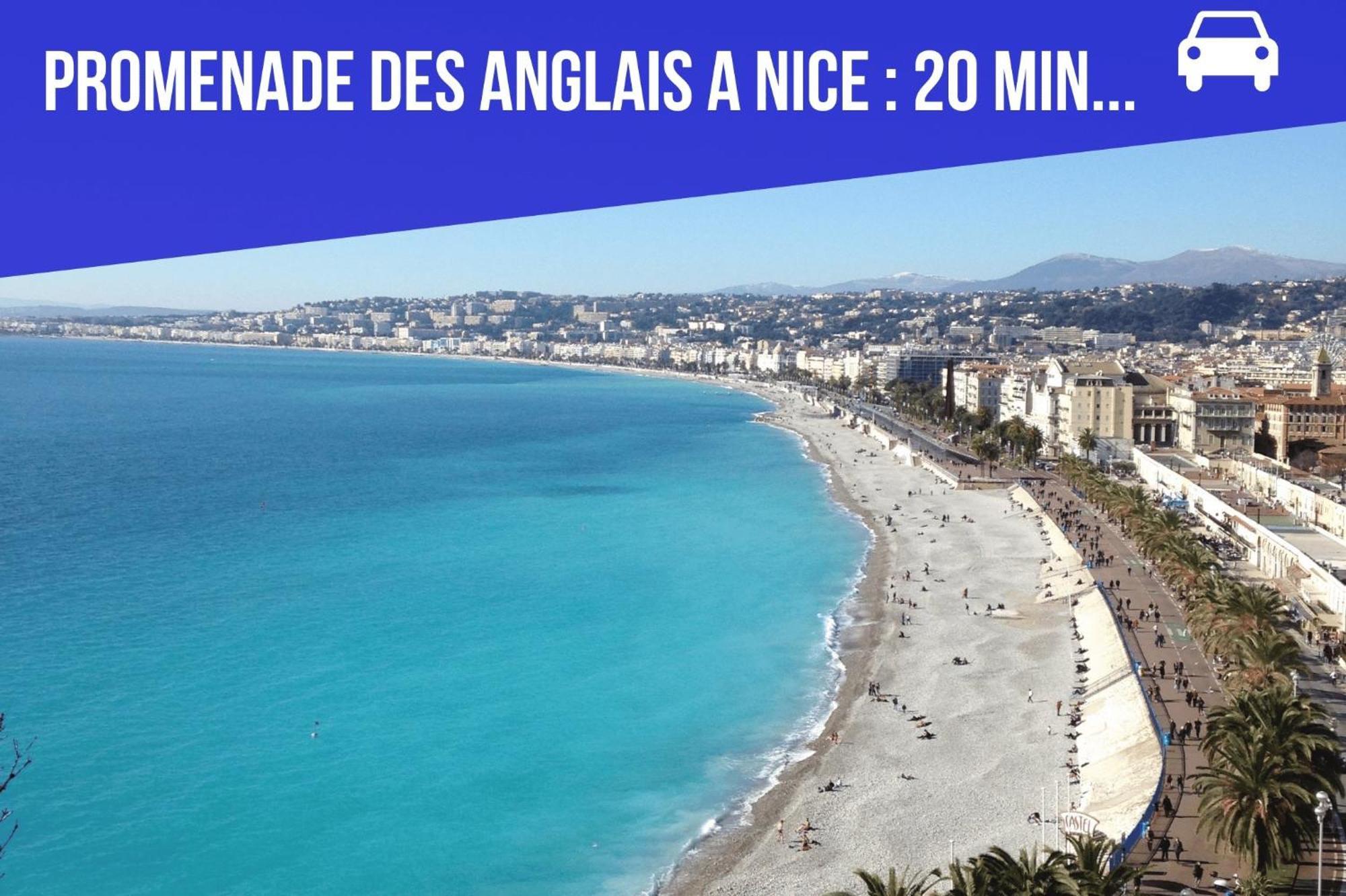 Bed & Breakfast Les Hauts De Cagnes Vue Mer Et Montagne Apartment Екстериор снимка